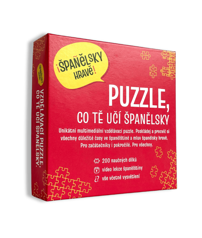 španělské unikátní puzzle španělsky hravě